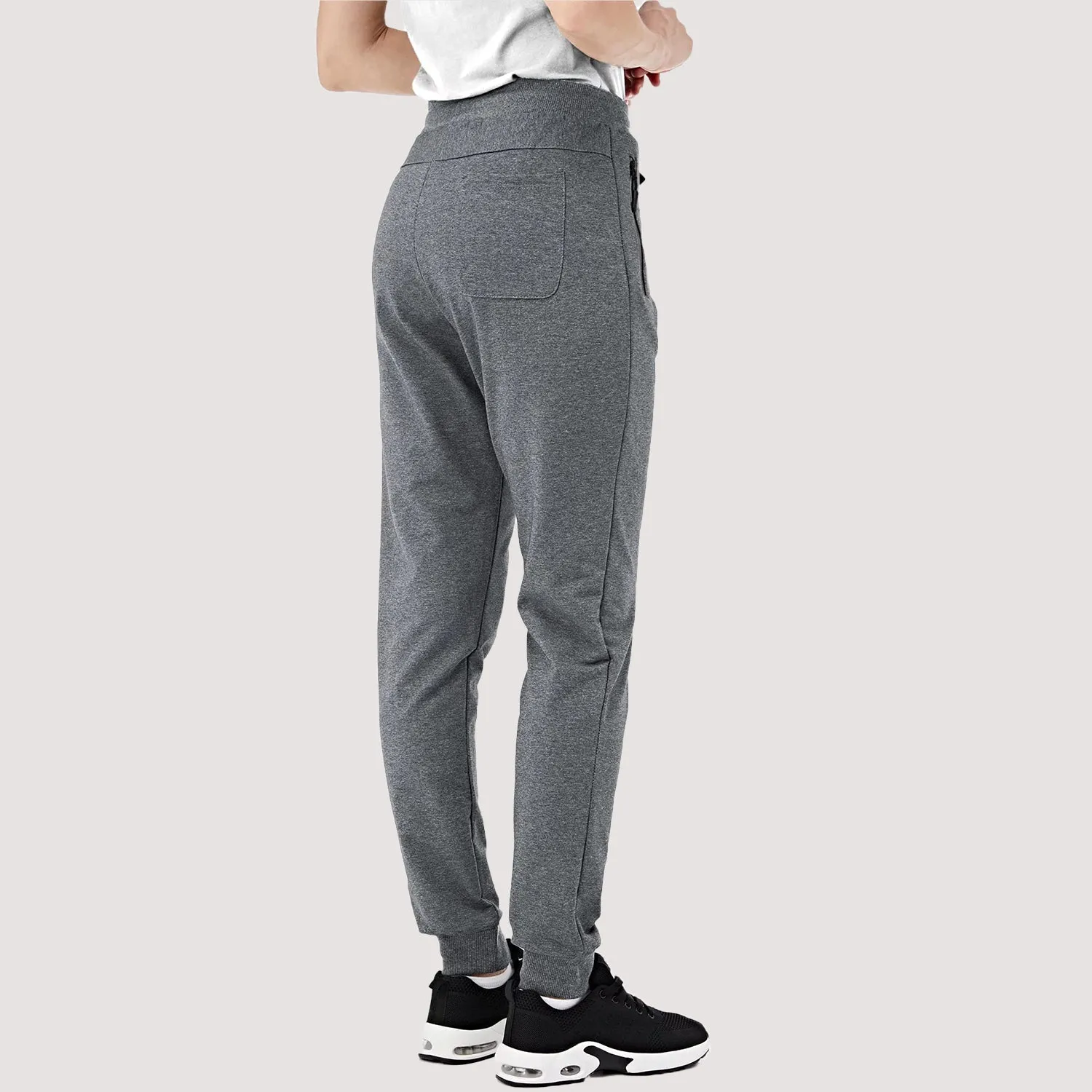 Women's Joggers with Zipper Pockets for Workout & Running