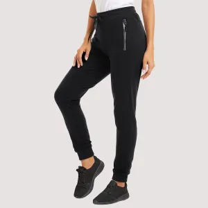 Women's Joggers with Zipper Pockets for Workout & Running