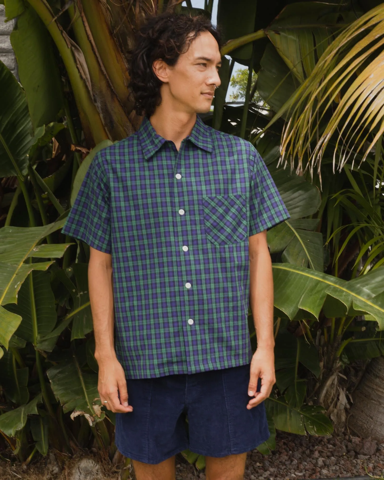 Yellow Rat Round Collar Shirt- Hunter